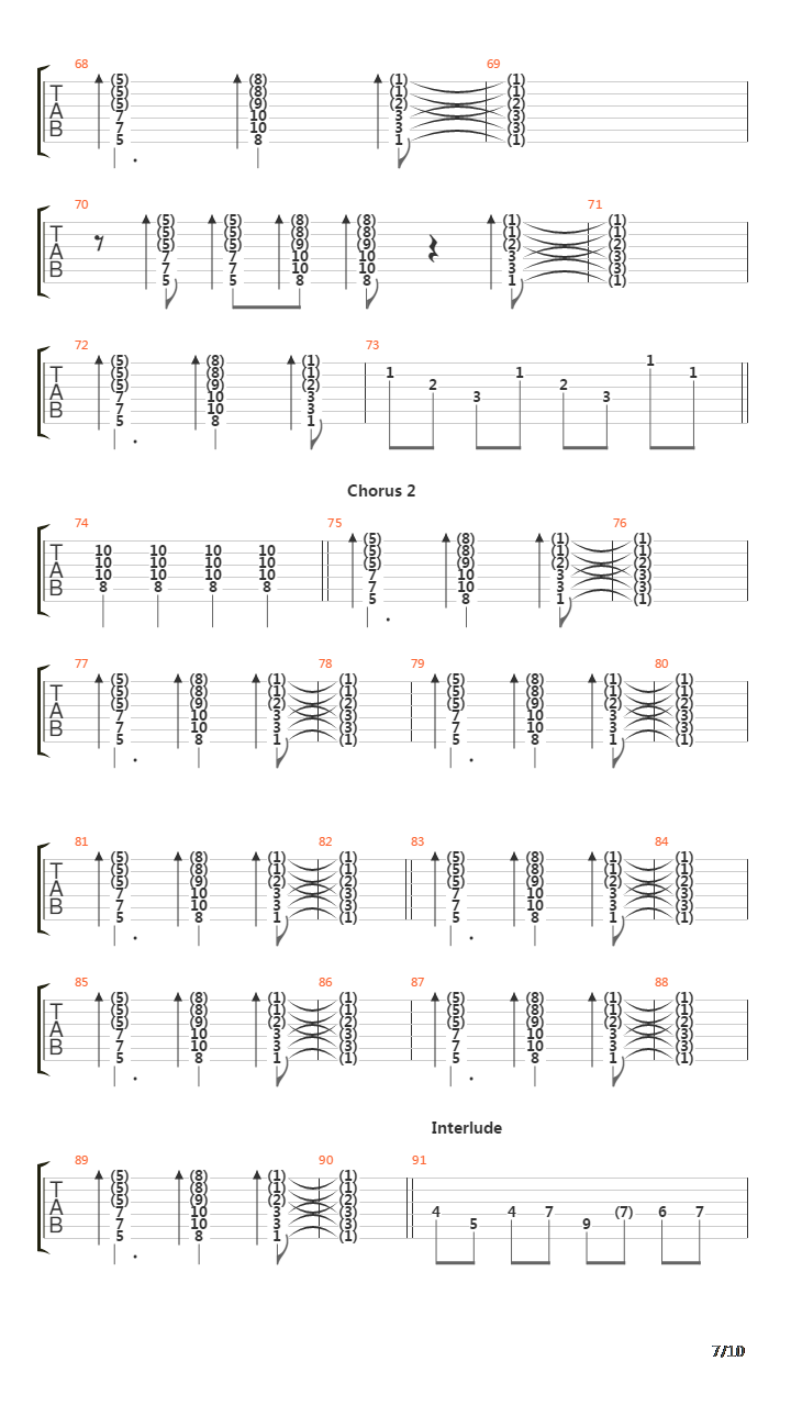 死囚乐园 OP -  One Reason吉他谱