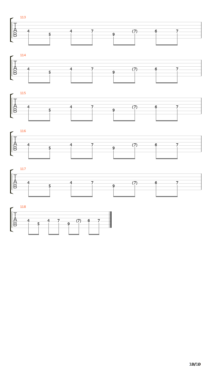 死囚乐园 OP -  One Reason吉他谱