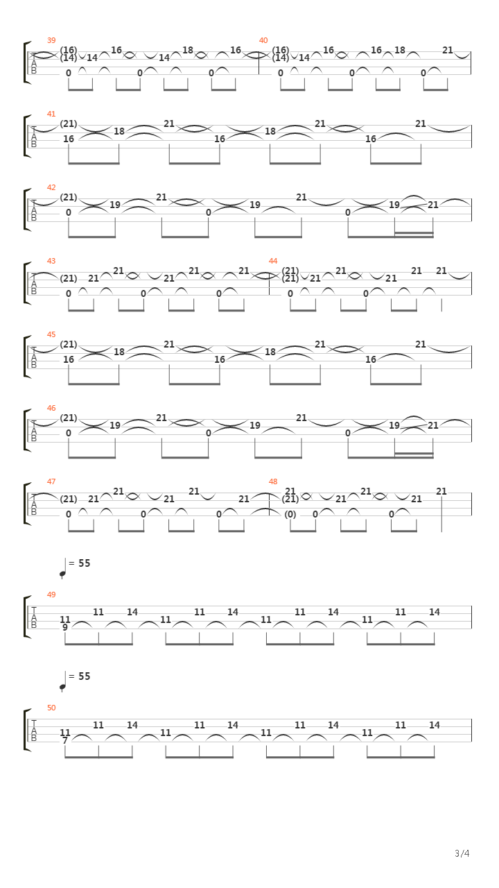 月光奏鸣曲（贝司版）吉他谱