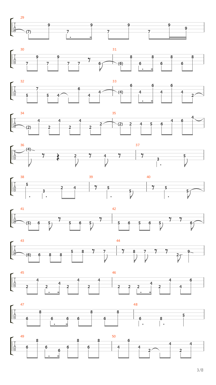 Pare吉他谱