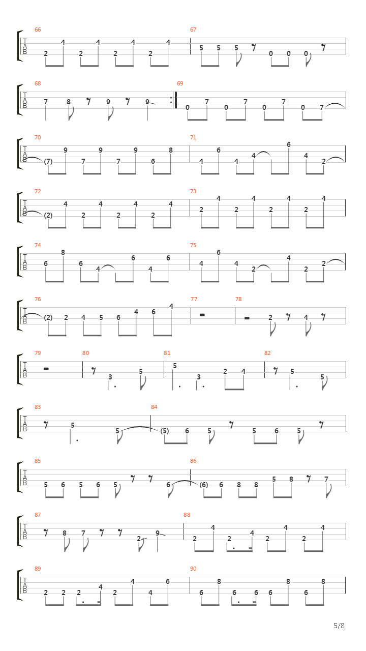 Pare吉他谱