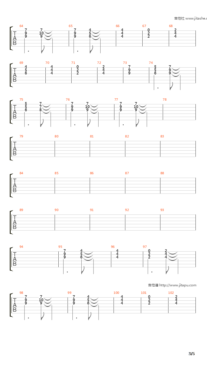 My Back Pages吉他谱