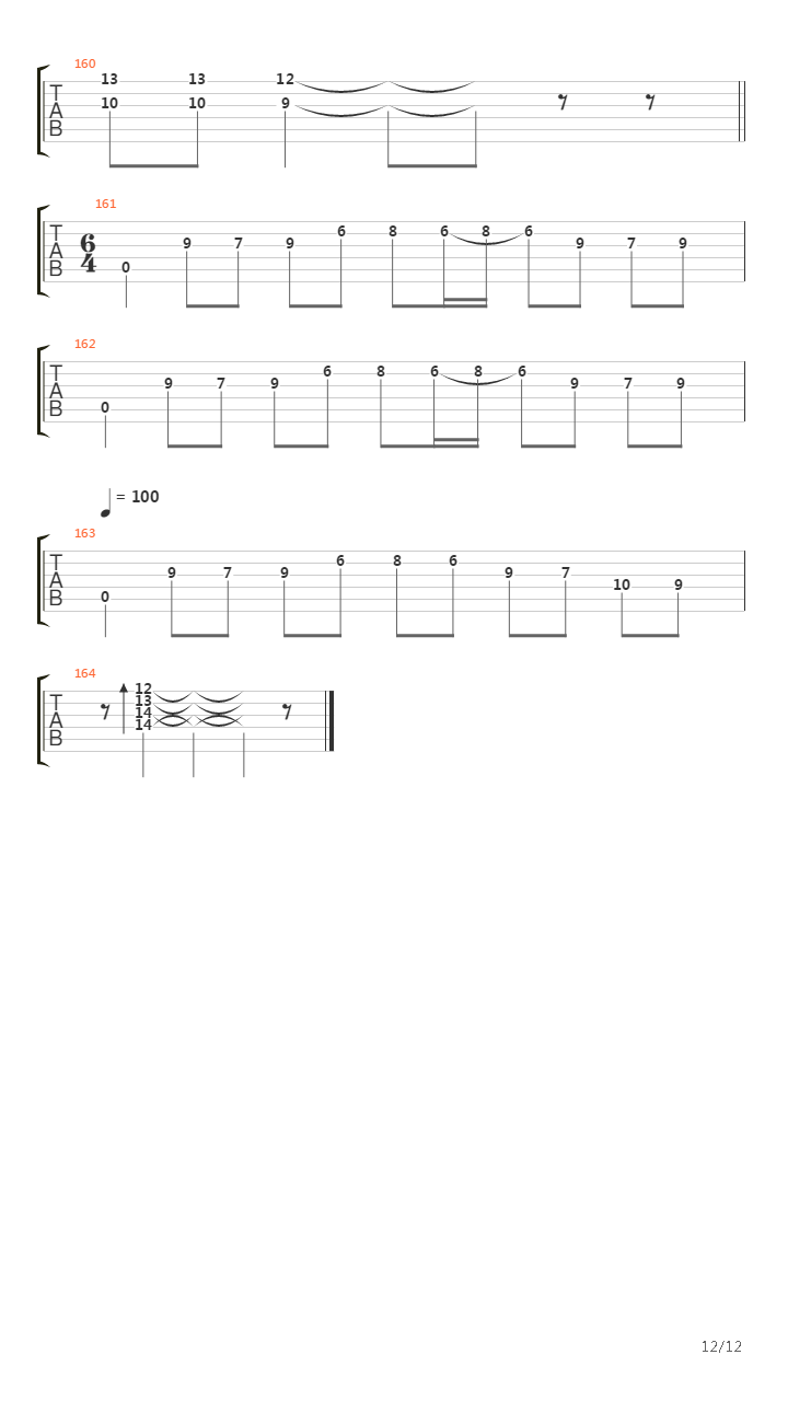 Notes For Flora吉他谱