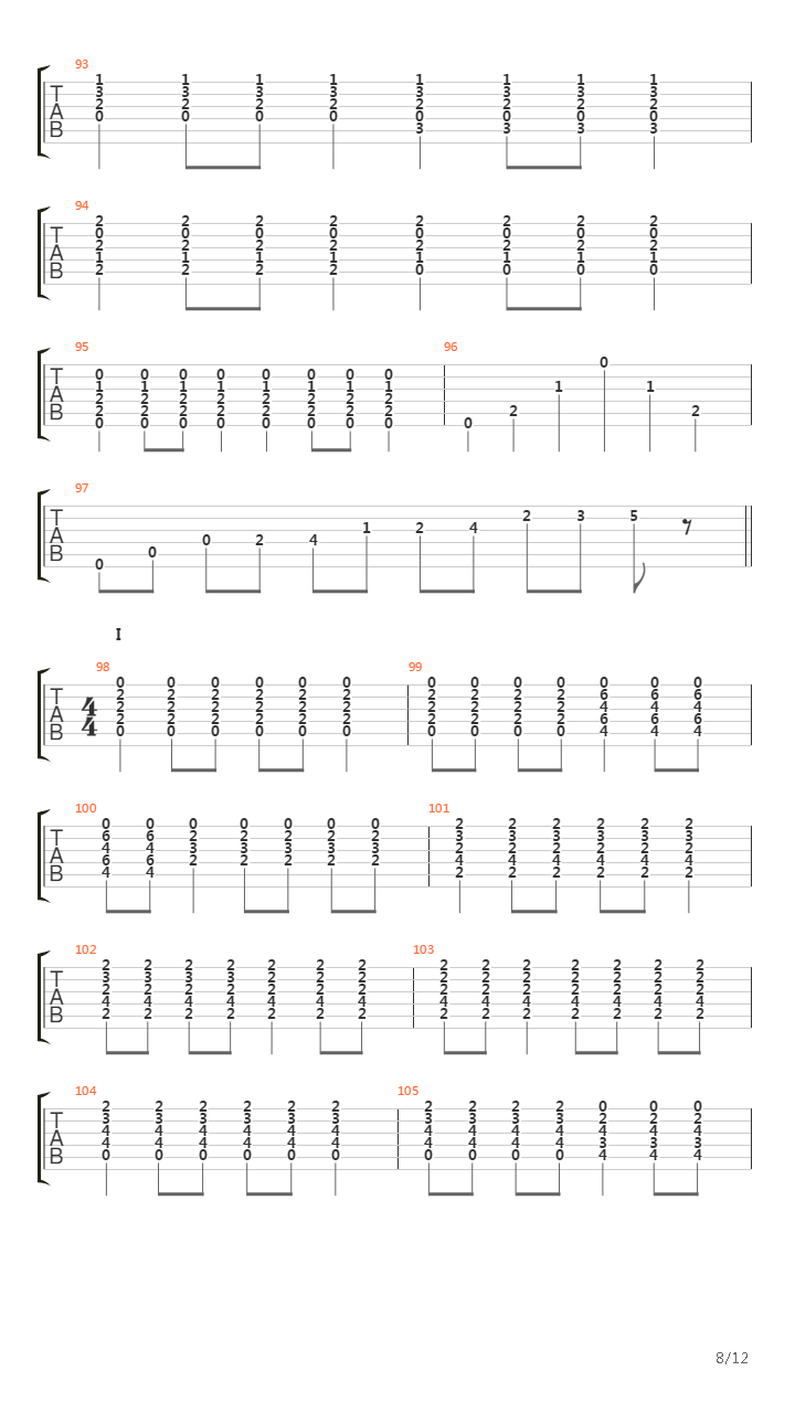 Notes For Flora吉他谱