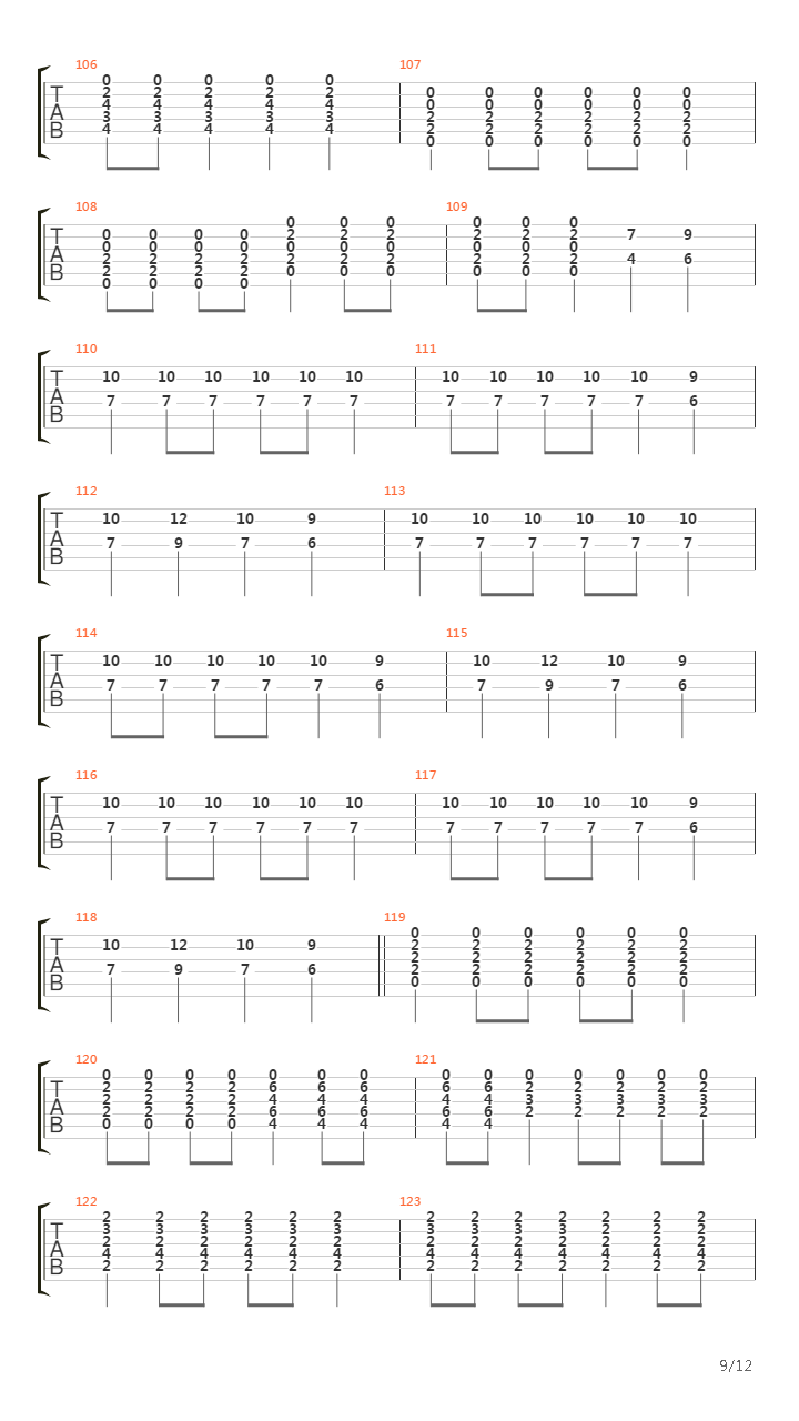 Notes For Flora吉他谱