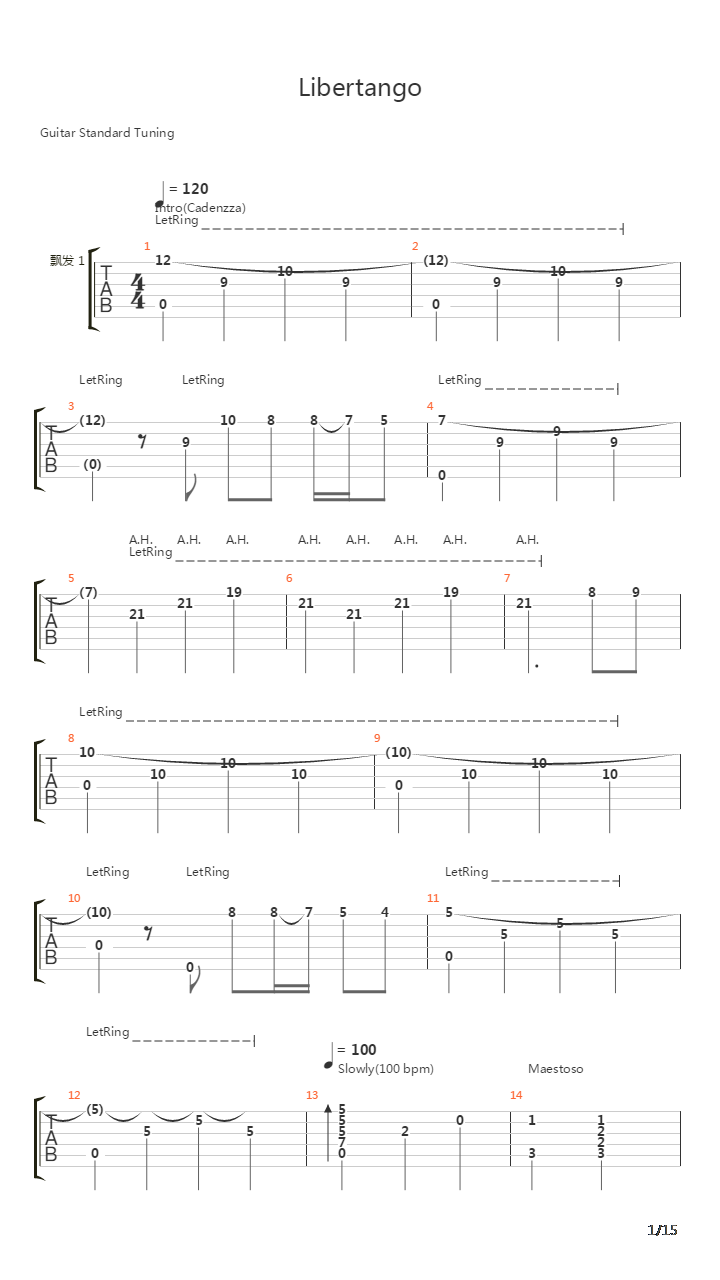 Libertango吉他谱