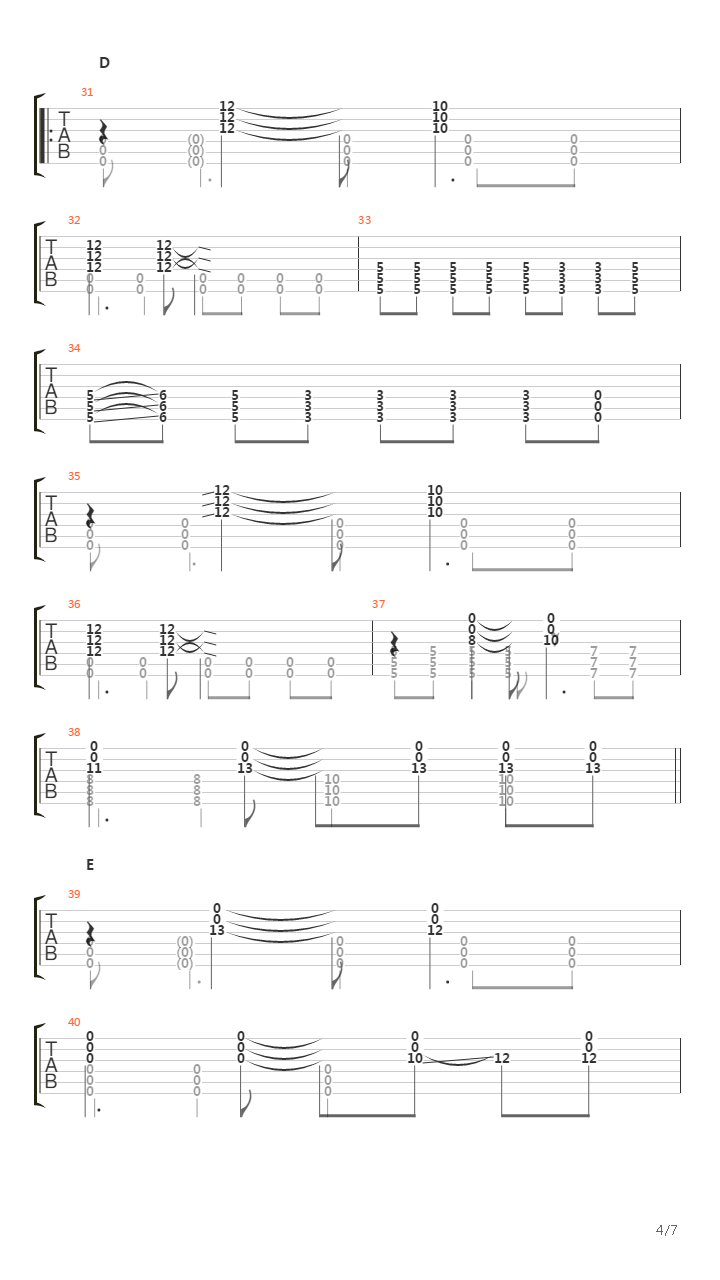 Savana吉他谱