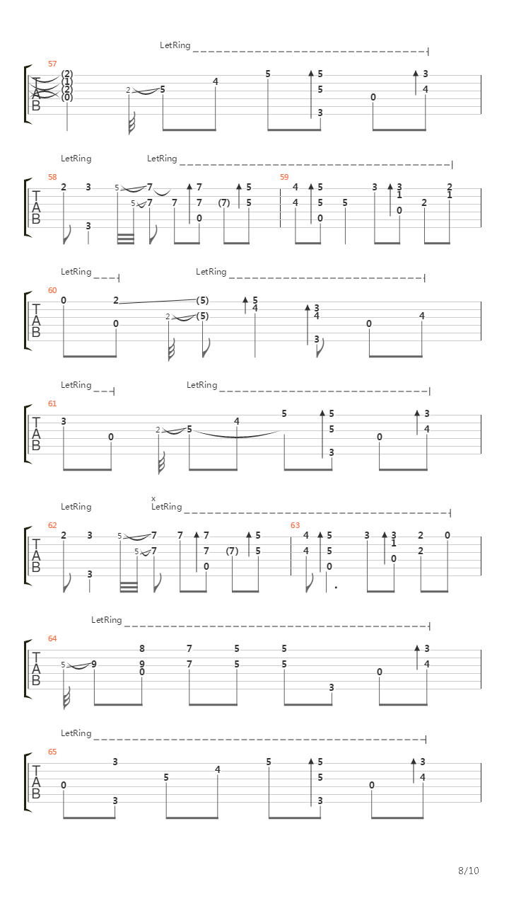 Te No Hira吉他谱