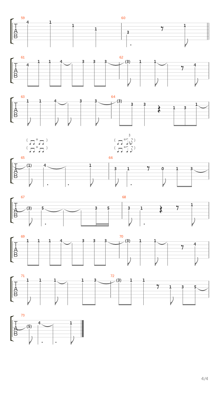 Fixing A Hole吉他谱