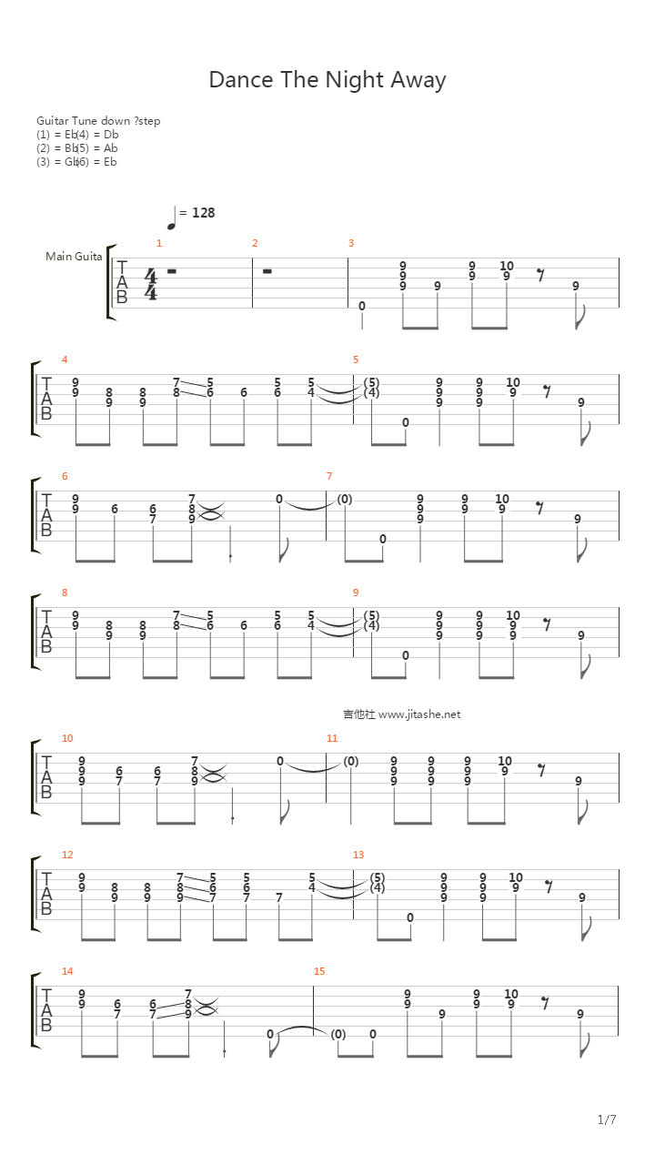 Van Halen (范·海伦)吉他谱