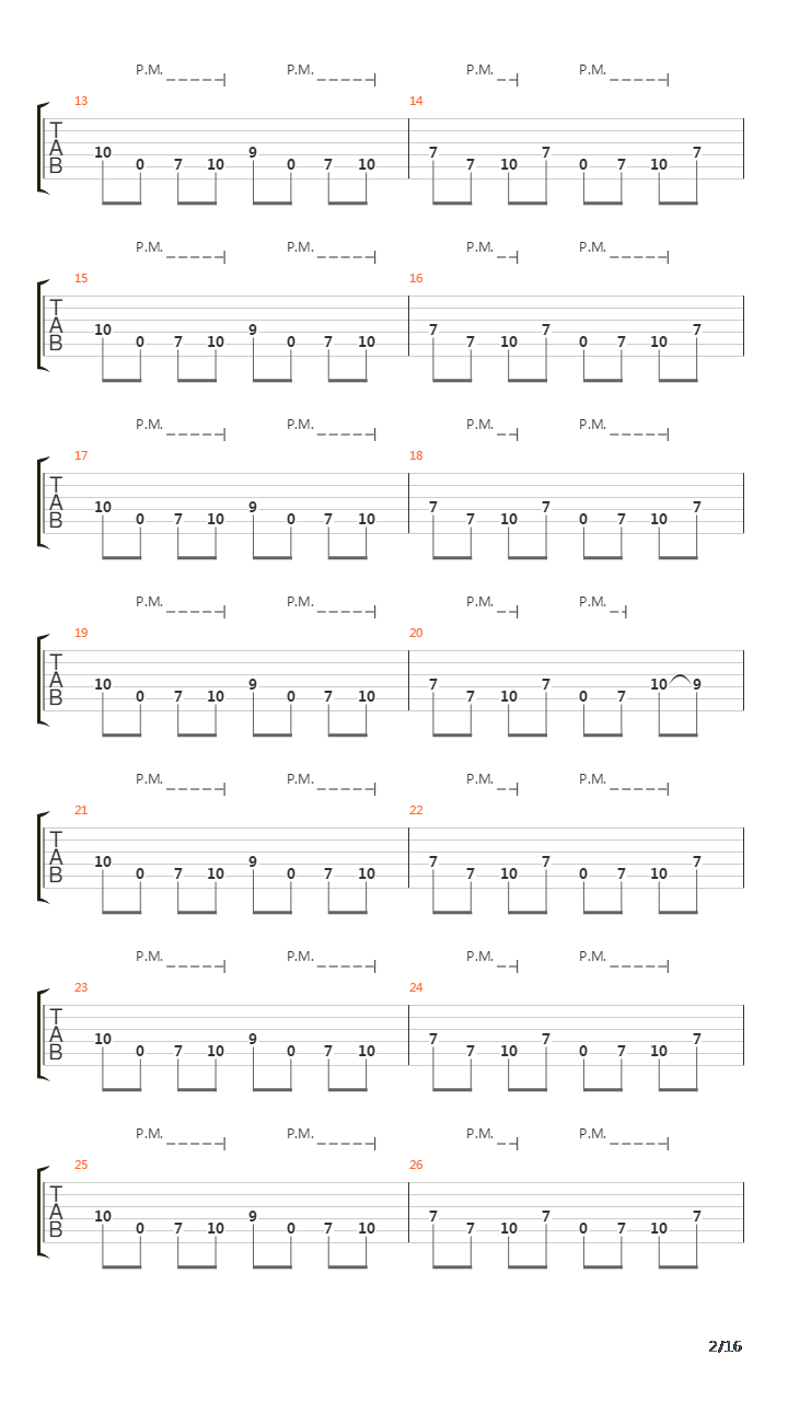 Downfall吉他谱