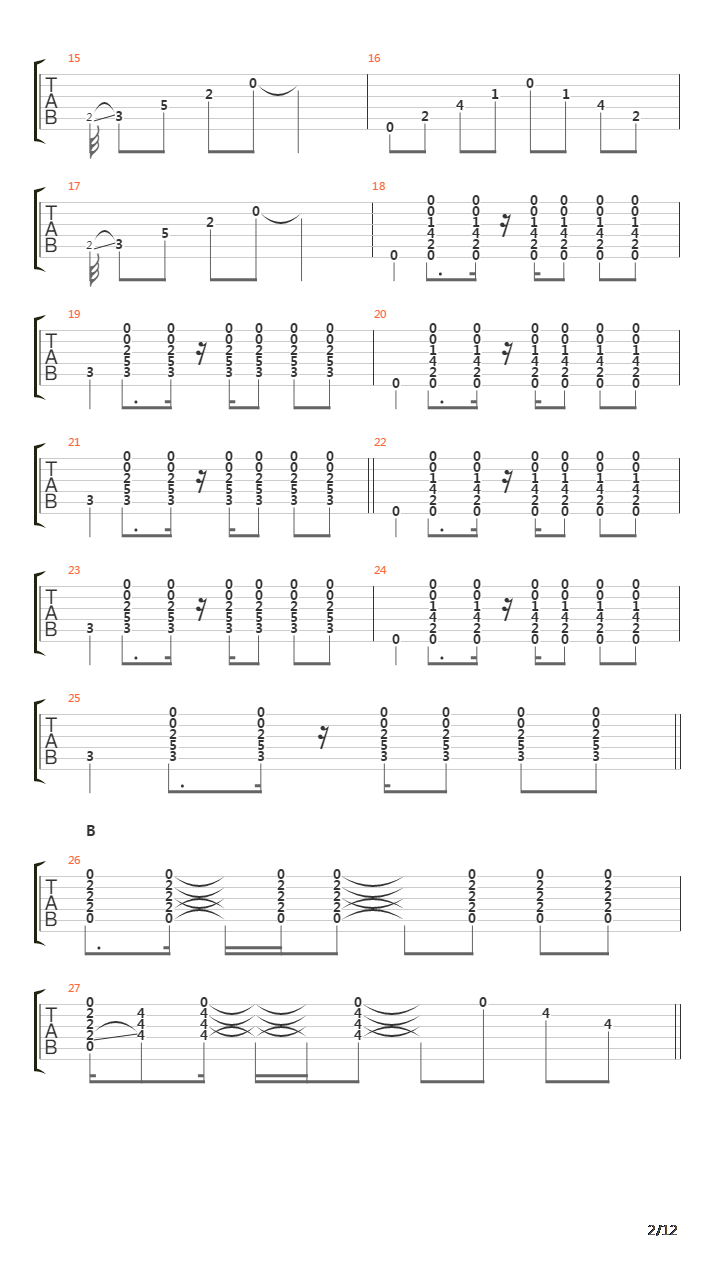 烟々罗(Enenra)吉他谱