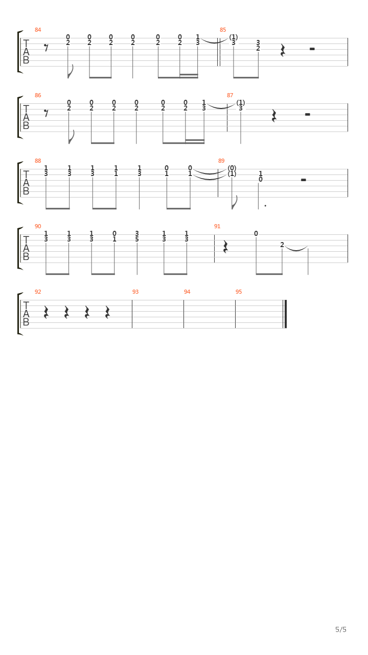 Polythene Pam吉他谱