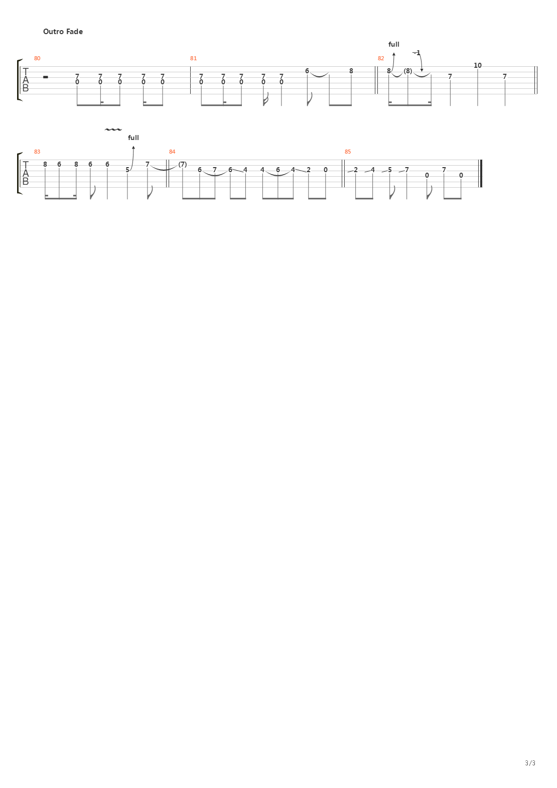 Taxman吉他谱