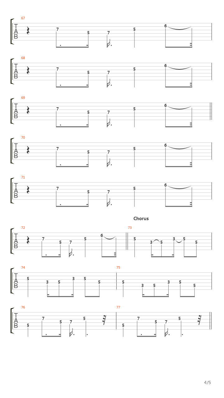 Taxman吉他谱