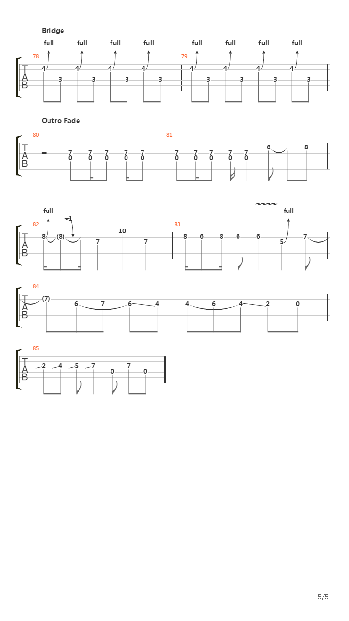 Taxman吉他谱