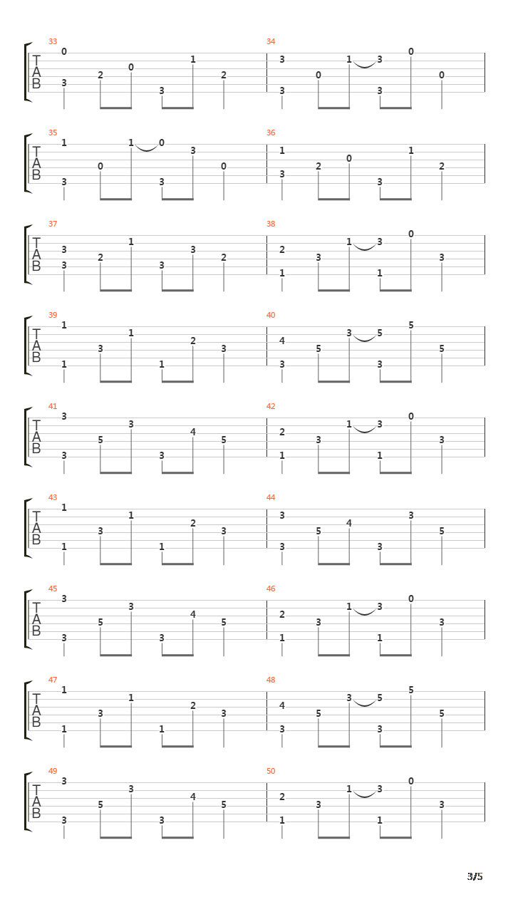 赋格曲吉他谱