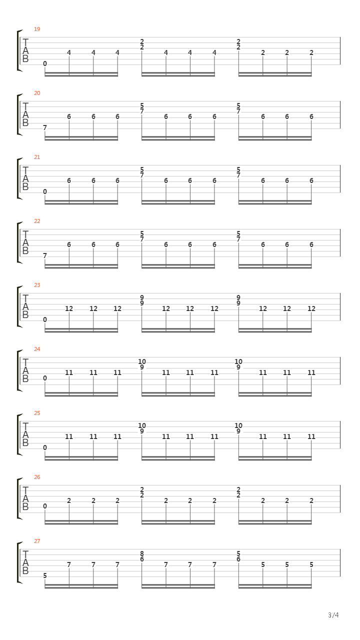 Tremolo sobre la Cuarta(第四弦的颤音)吉他谱