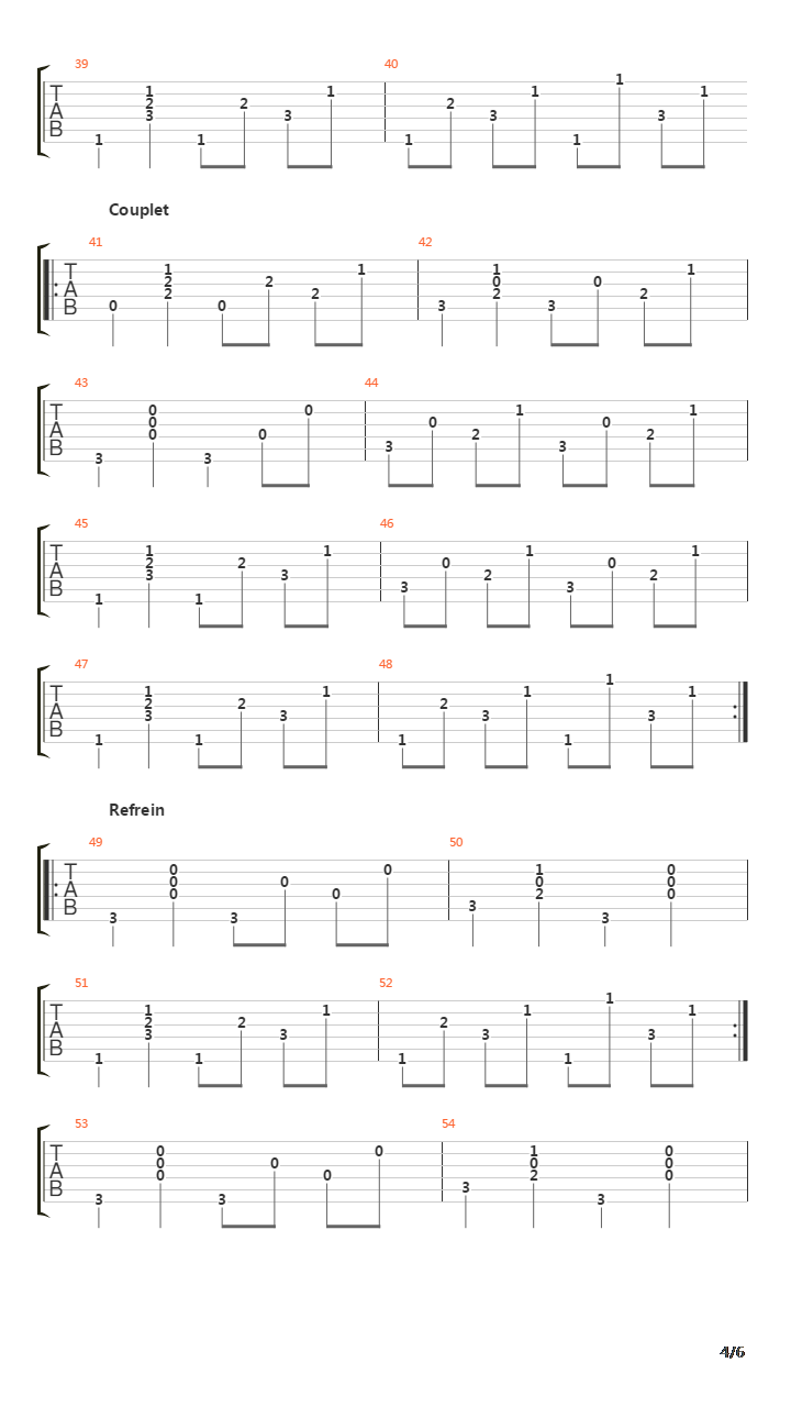 Caravan吉他谱