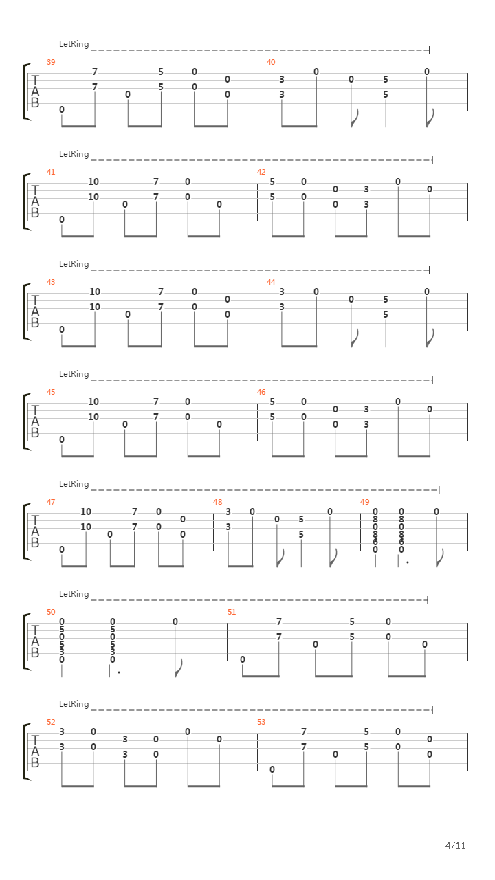 Sligo Creek吉他谱