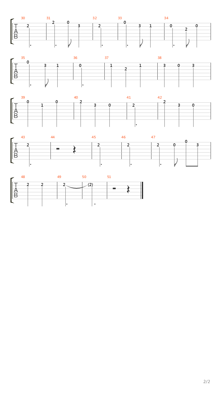 吉他二重奏吉他谱