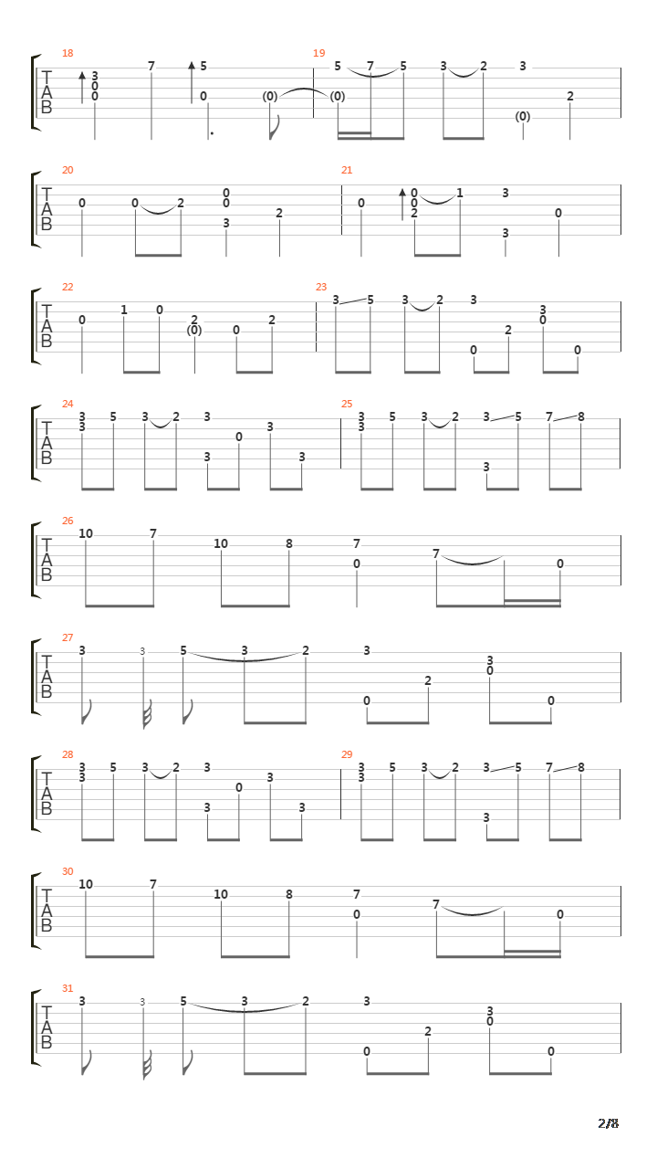 River Flows In You吉他谱