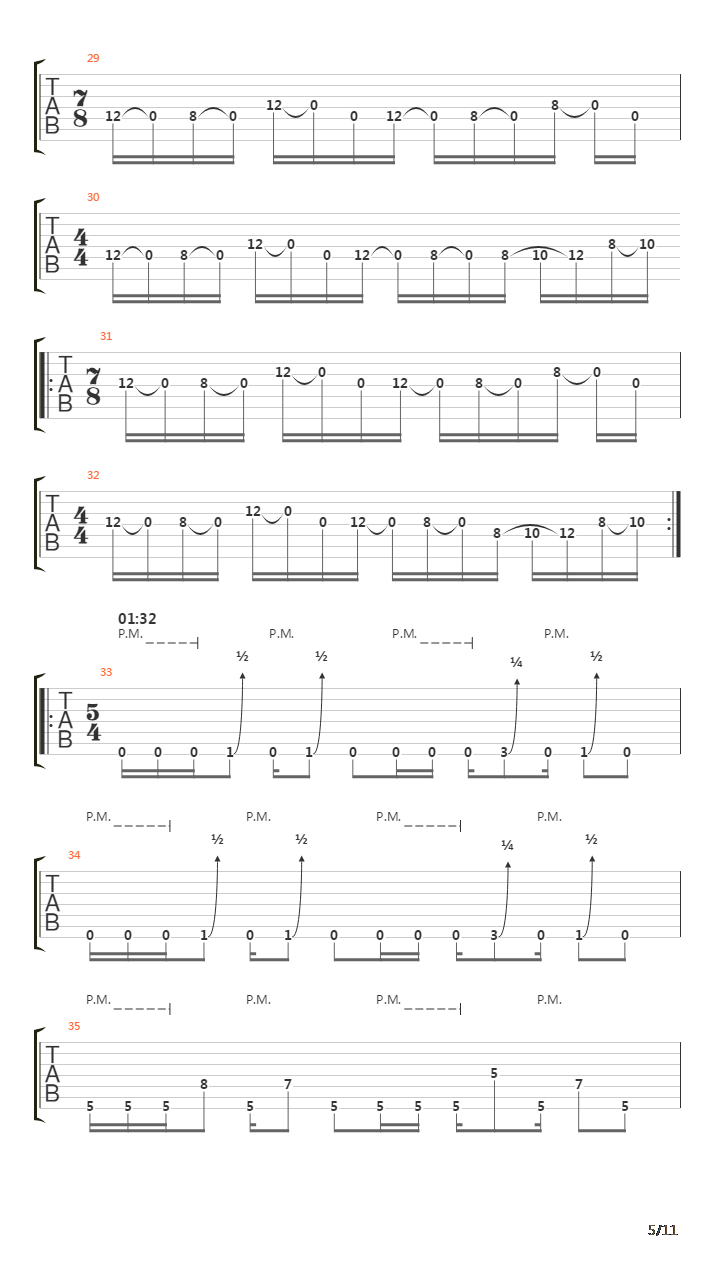 Pillars Of Creation吉他谱