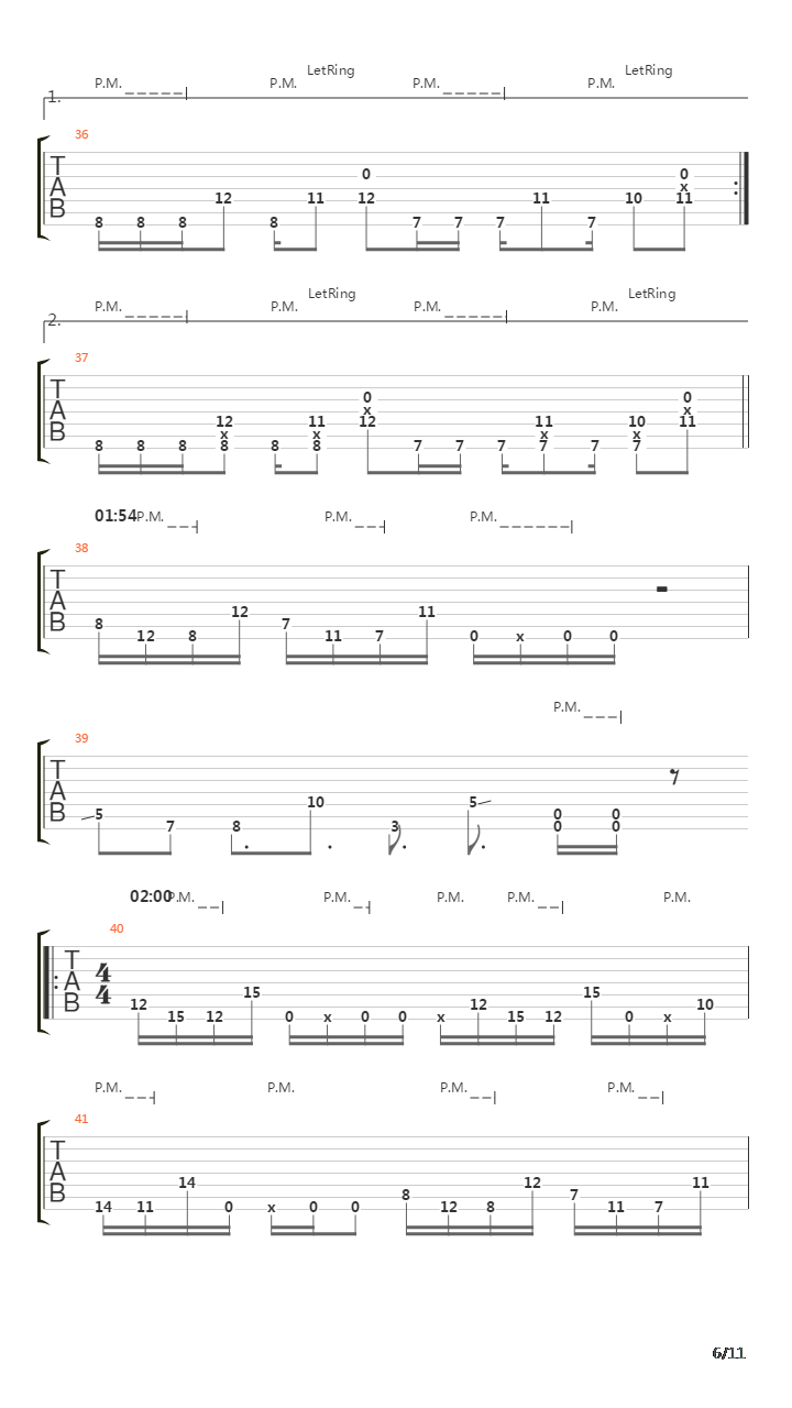 Pillars Of Creation吉他谱