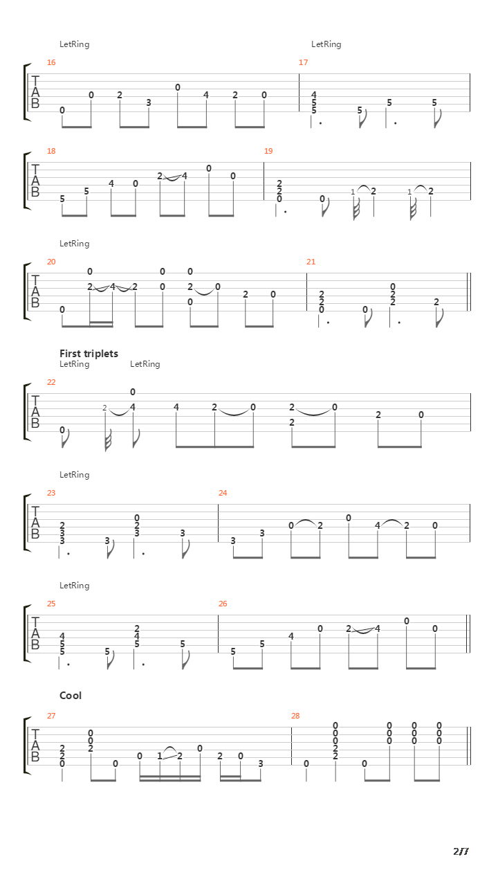 Dune吉他谱