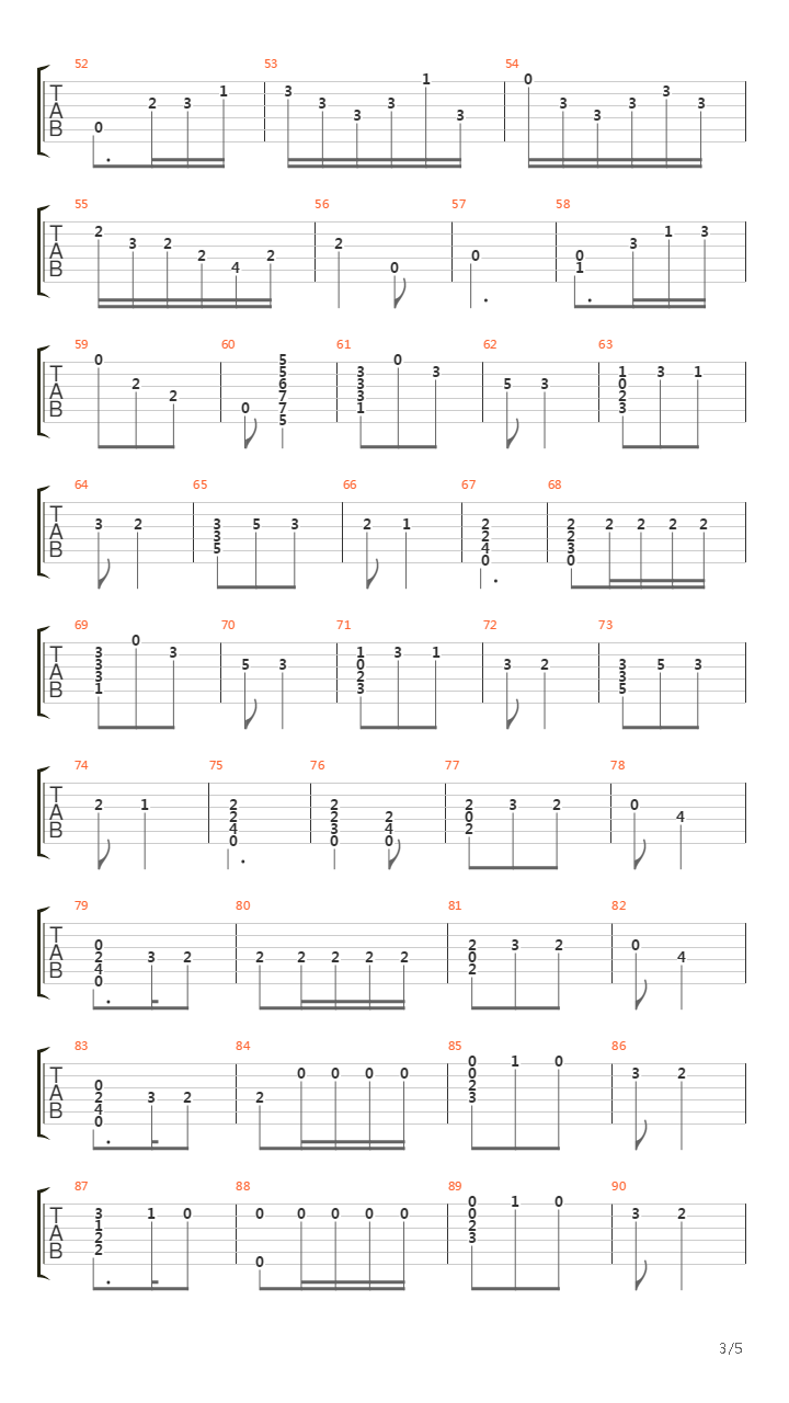 El Tempul吉他谱