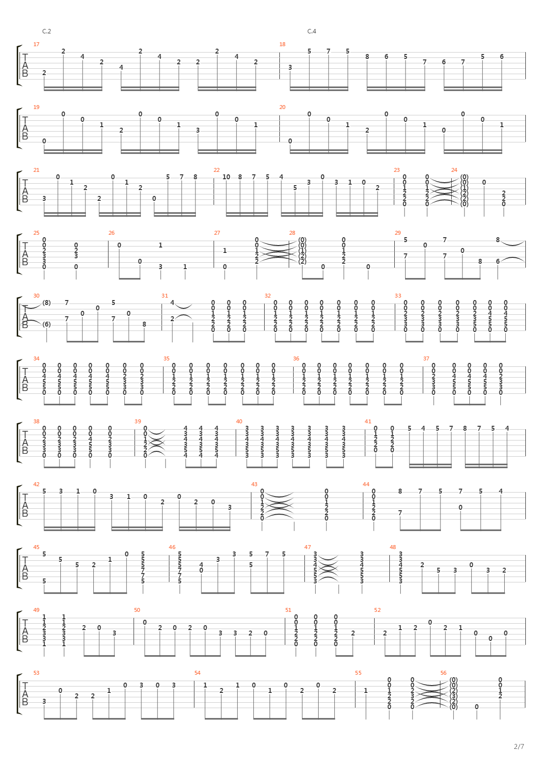 Entre Arrayanes吉他谱