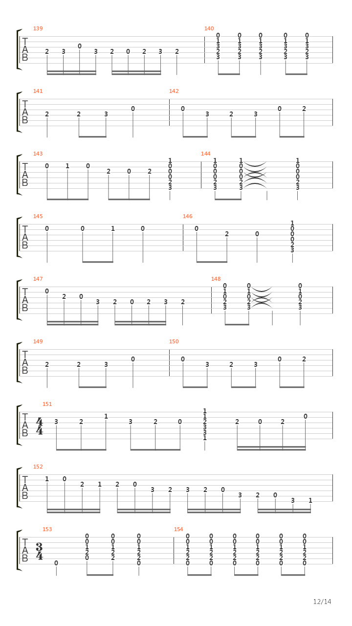 Entre Arrayanes吉他谱