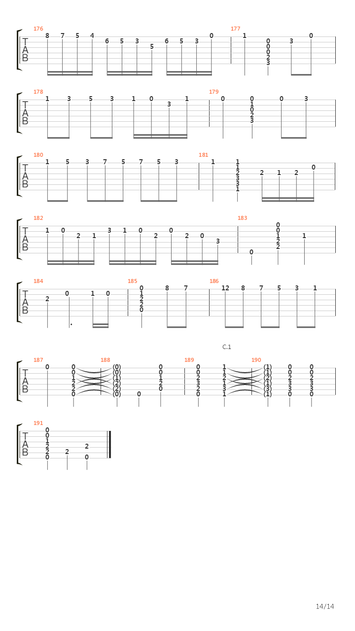 Entre Arrayanes吉他谱