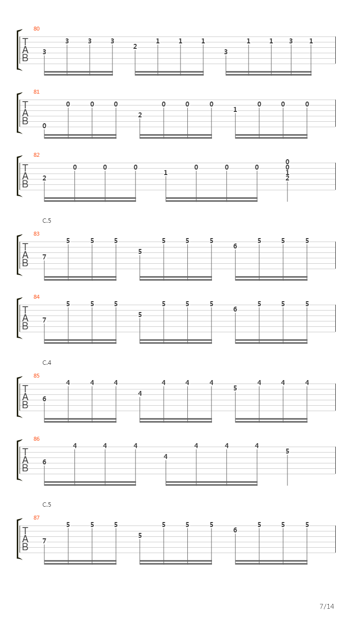 Entre Arrayanes吉他谱
