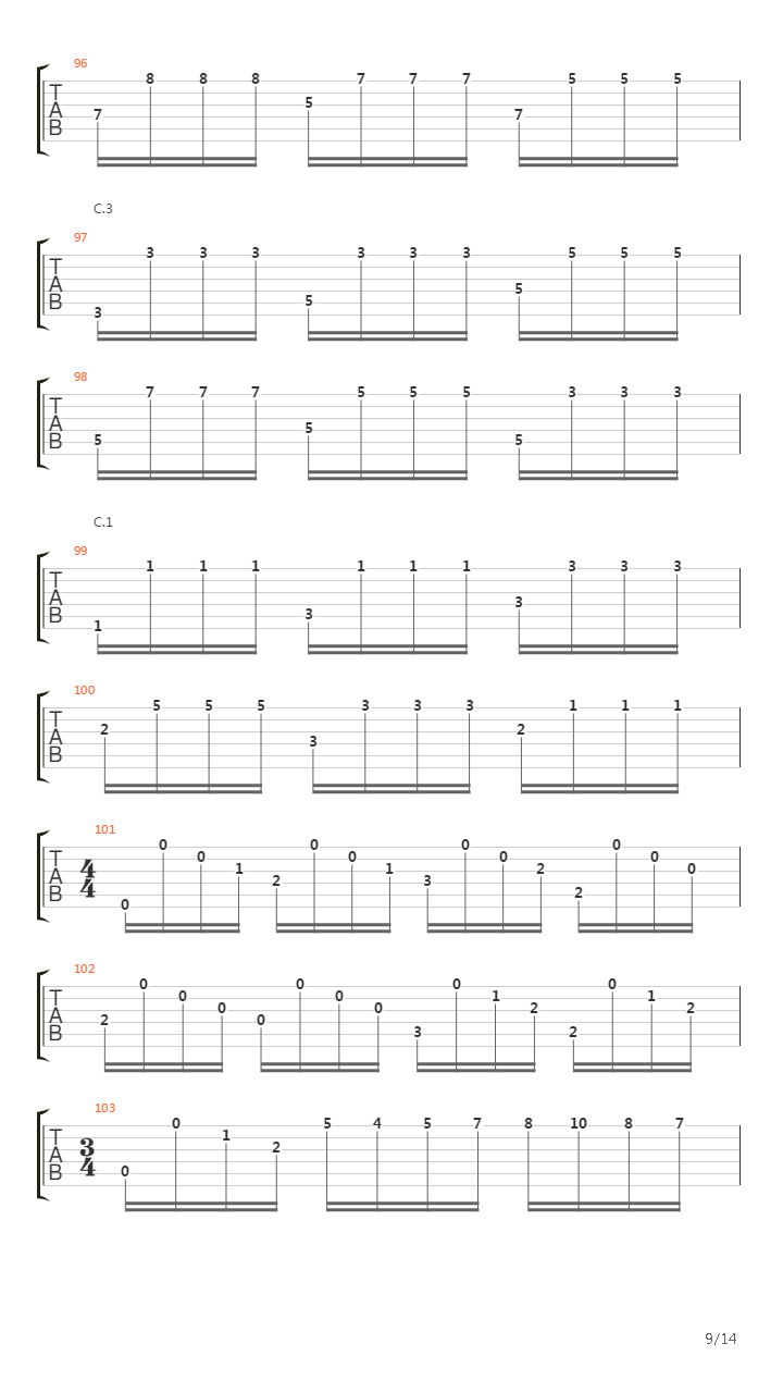 Entre Arrayanes吉他谱