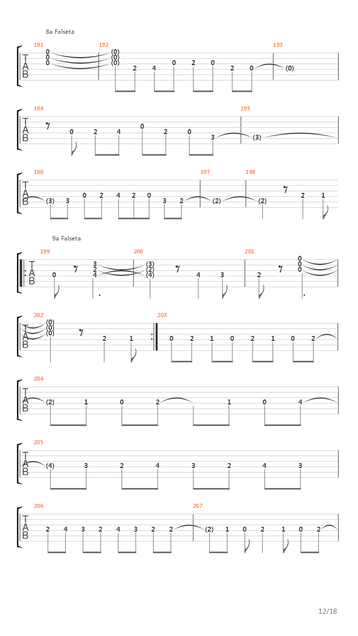 Entre Dos Aguas吉他谱