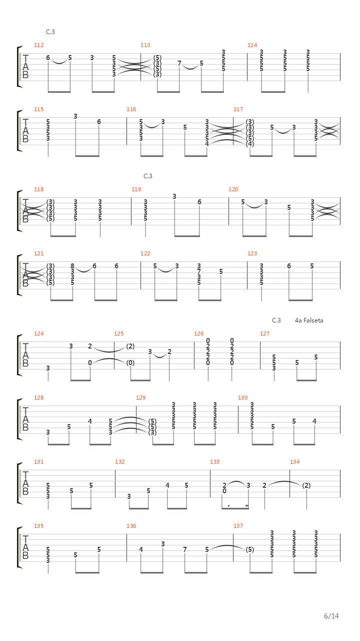 Los Pinares吉他谱