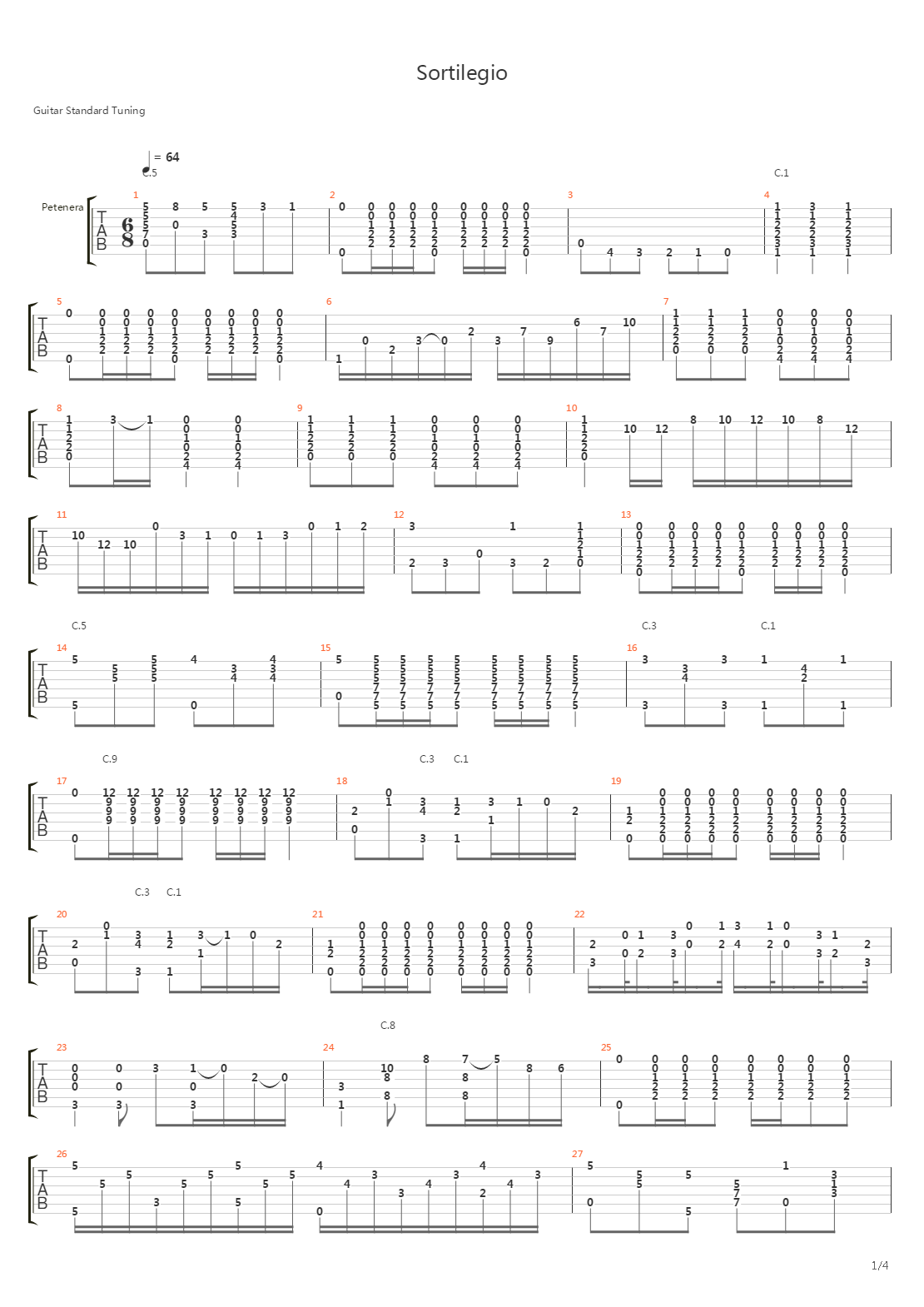 Sortilegio吉他谱