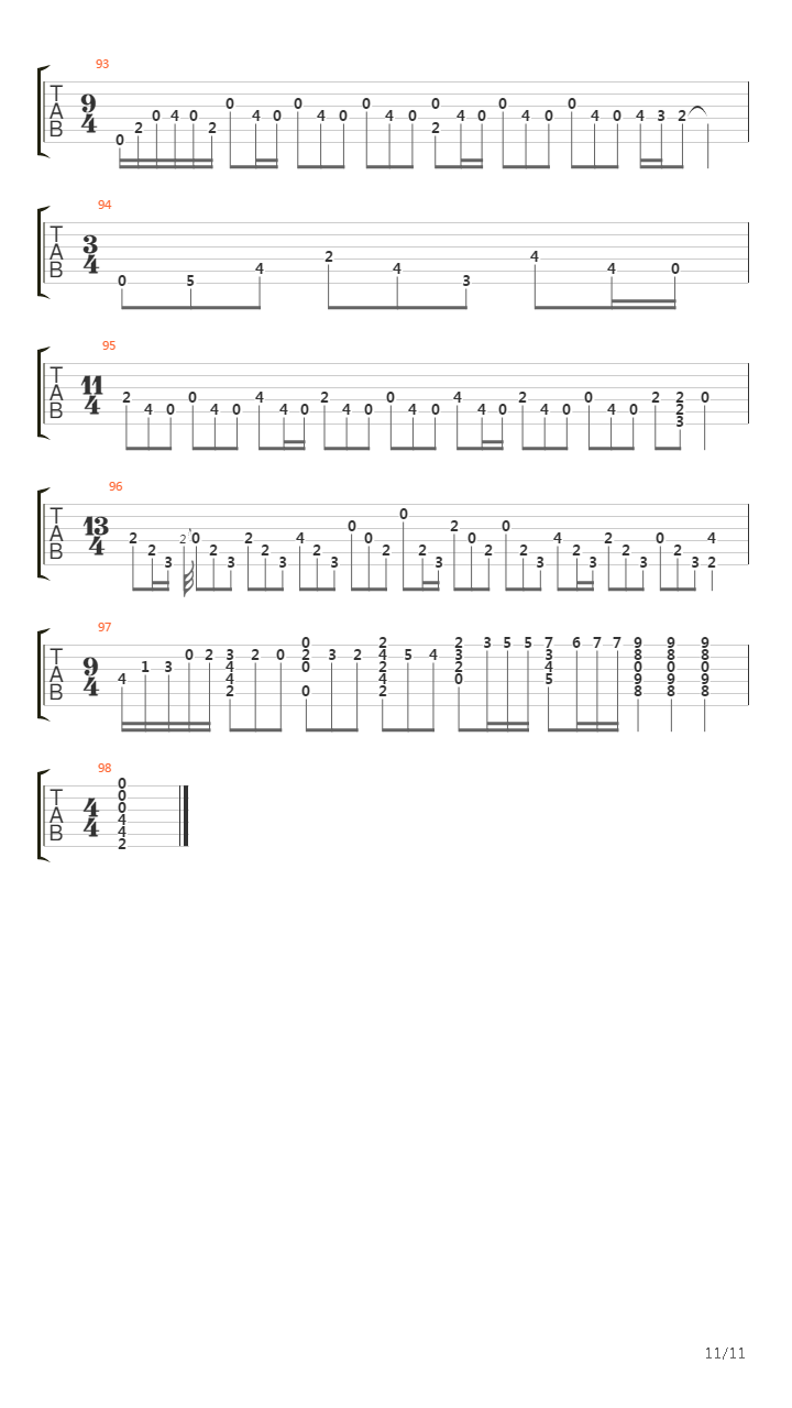 Taranta吉他谱