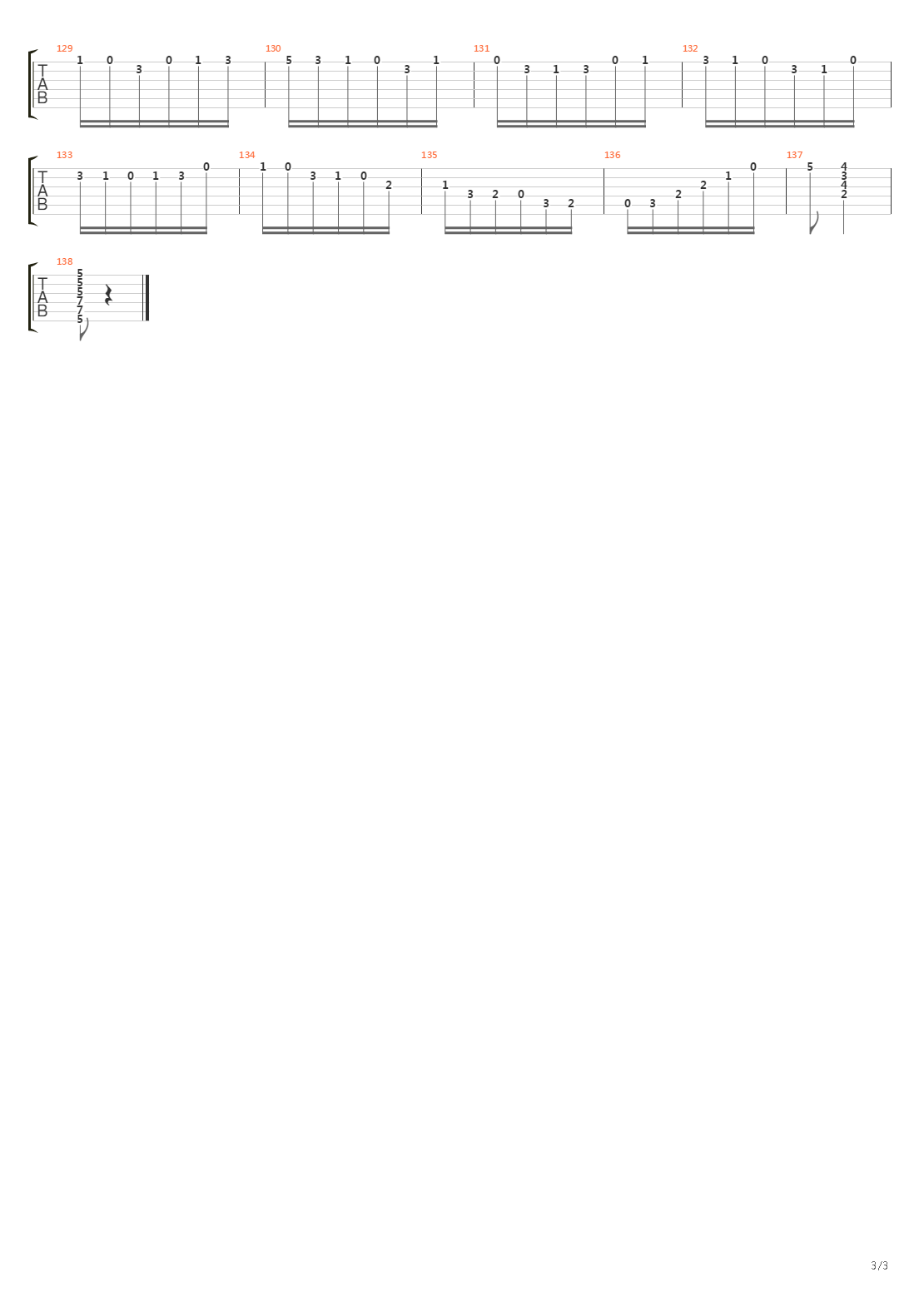 Tempul吉他谱