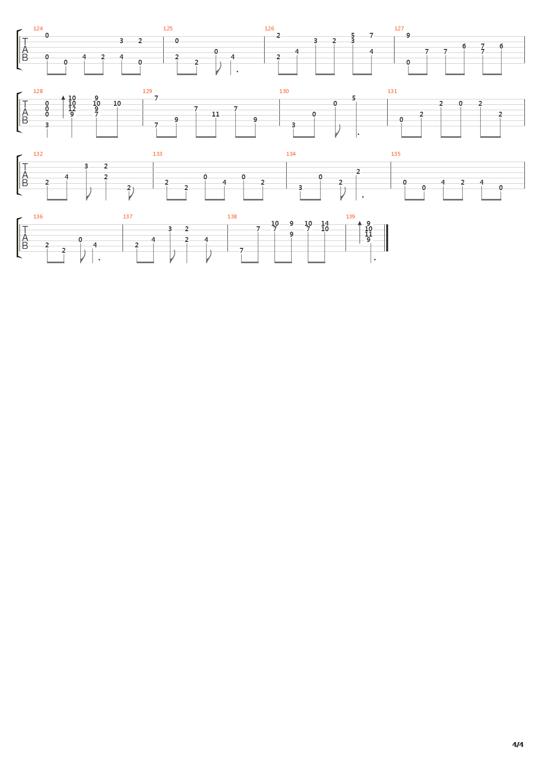 杨柳吉他谱