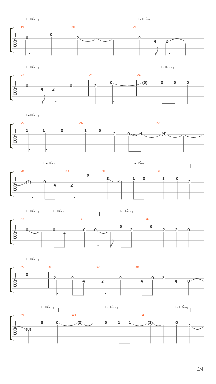 疤吉他谱