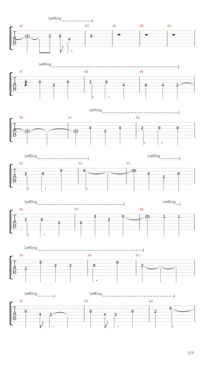疤吉他谱