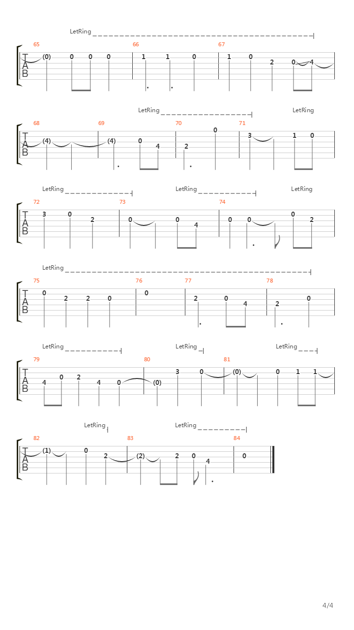 疤吉他谱