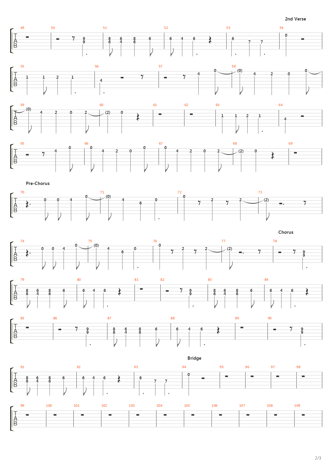 86吉他谱