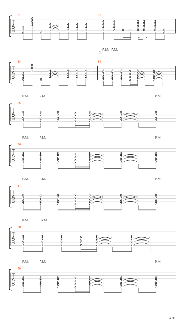 16吉他谱