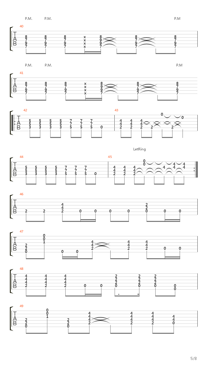 16吉他谱
