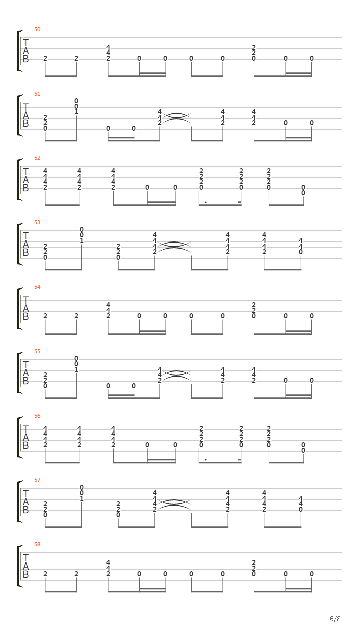 16吉他谱