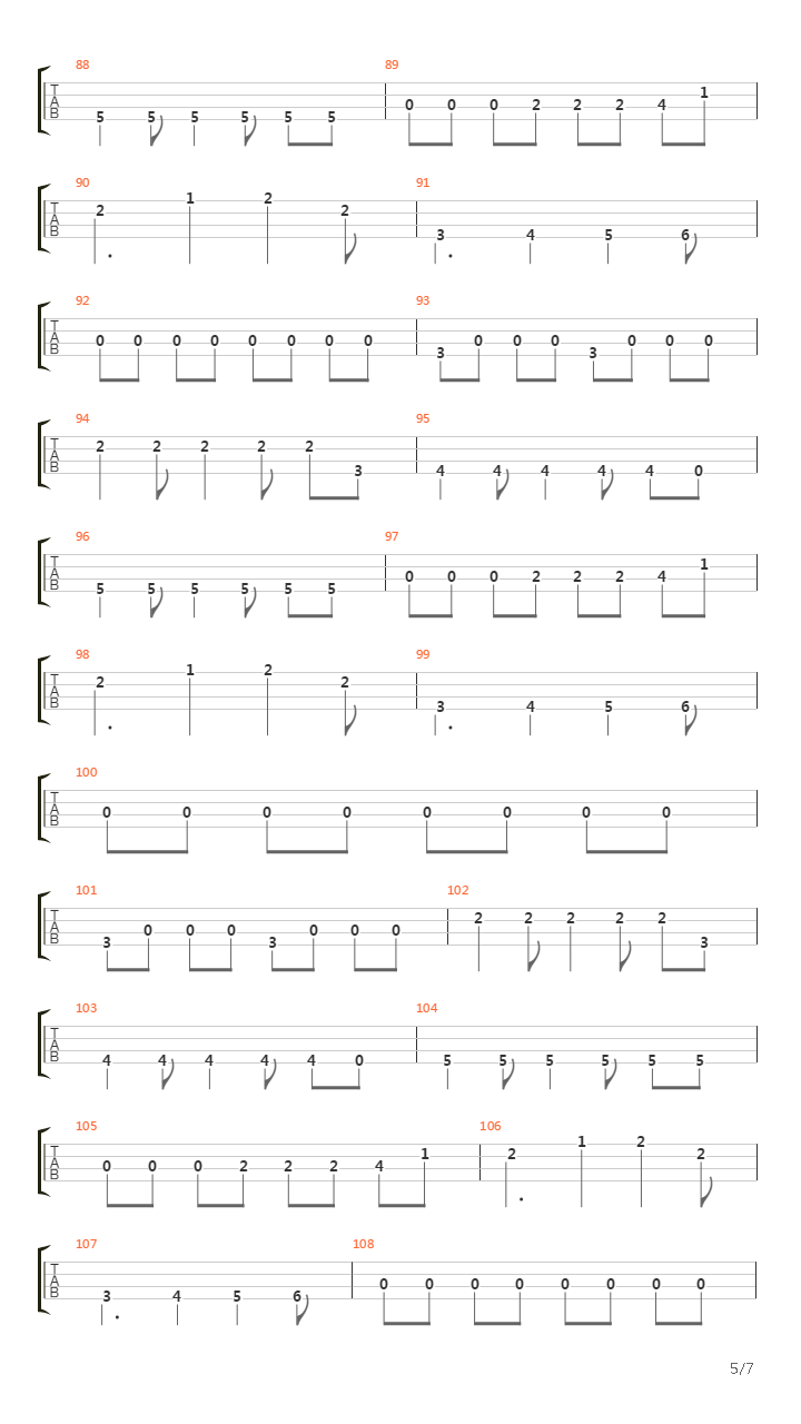 86吉他谱