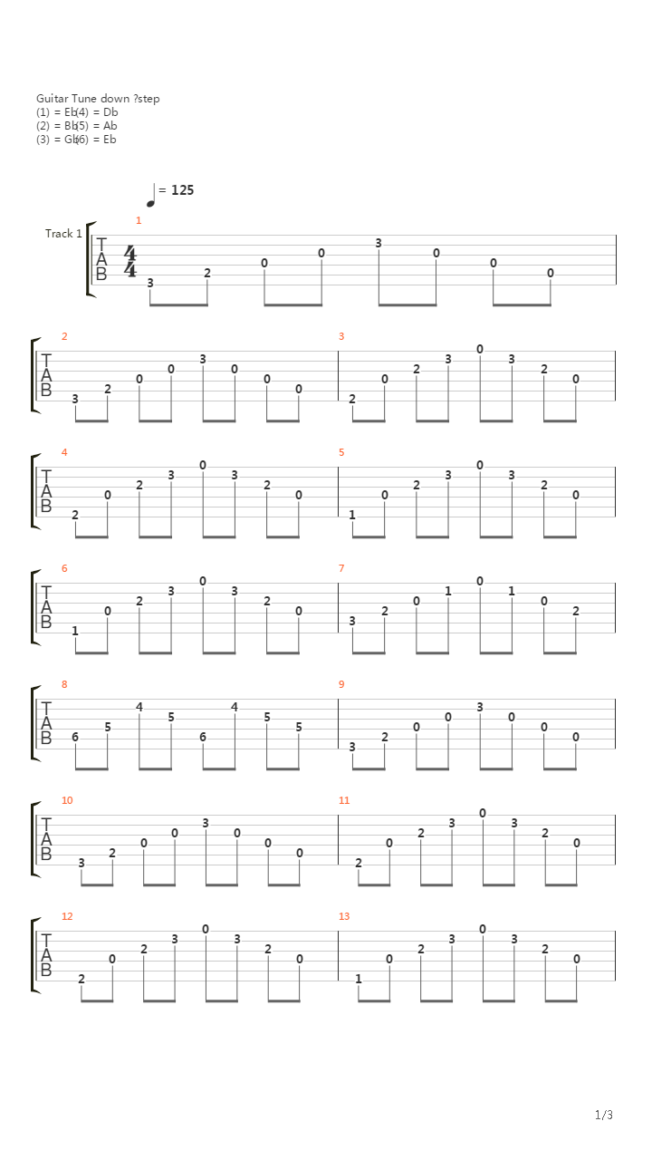 Before The Lobotomy吉他谱